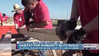 Volunteers start work on Habitat for Humanity Blitz Build