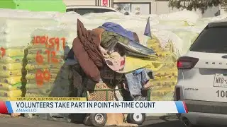 Volunteers take part in the Point-In-Time Count