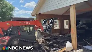 Volunteers work to clear camps devastated by Texas flood