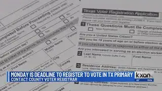 Voter registration deadline for Texas primary