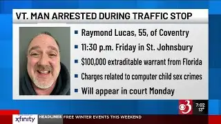 Vt. man arrested on Florida warrant during St. Johnsbury traffic stop