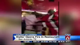 Waiter opens fire inside restaurant
