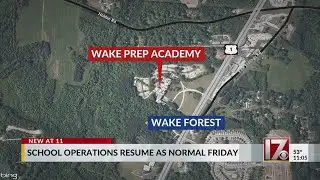 Wake Prep Academy returns to in-person classes after threat