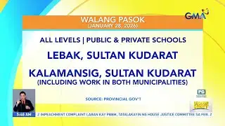 Walang pasok as of 5AM (January 28, 2026) | Unang Hirit