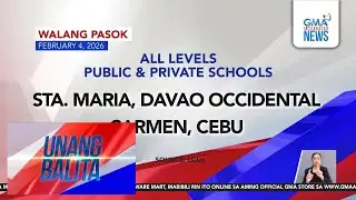 Walang pasok as of 6AM (February 4, 2026) | Unang Hirit