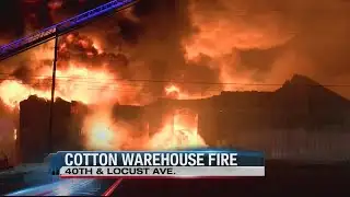 Warehouse fire in East Lubbock