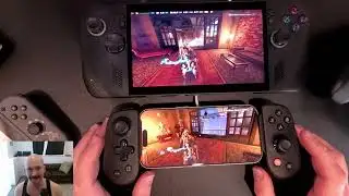 Warframe iOS iPhone 17 Pro vs Ally X SteamOS with Nintendo Switch Cameo