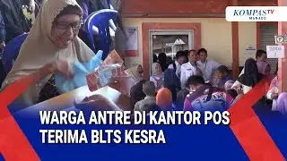 WARGA ANTRE DI KANTOR POS TERIMA BLTS KESRA