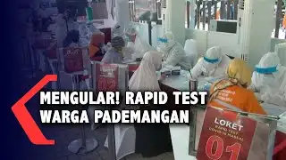 Warga Pademangan Rapid Test Massal. Antrian Sampai Mengular.