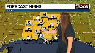 Warm, breezy, and increasingly cloudy weather for today