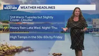 Warm weather continues in Central Coast before midweek rain