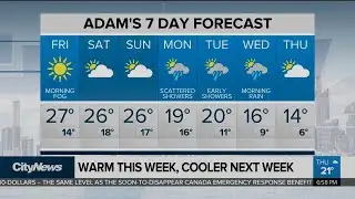 Warm weekend ahead