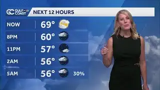 Warmer Wednesday before another cold front arrives across the Gulf Coast