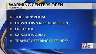 Warming Centers Open | Jan. 30, 2026 | News 19 at 4 p.m.
