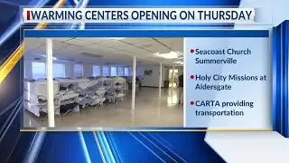 Warming shelters opening on Thursday
