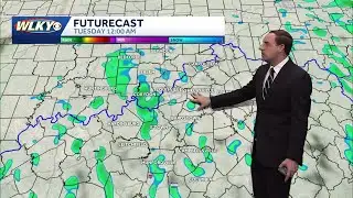 Warming up with a small chance for a shower Monday