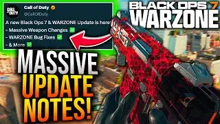 WARZONE: SURPRISE UPDATE PATCH NOTES! Major META UPDATE, Broken Damage Fixes, & More! (BO7 Update)