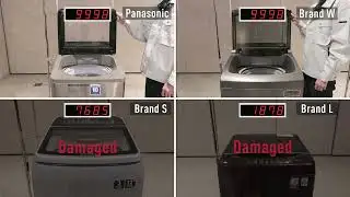 Washing Machine Lid Closing Test, Panasonic vs Others