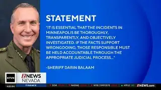 Washoe County Sheriff Dennis Balaam comments on Minneapolis shootings