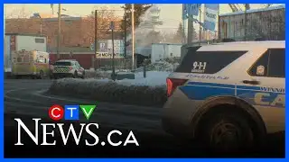 WATCH: Crews battle blaze on Archibald Street