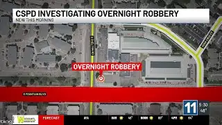 WATCH: CSPD investigating overnight robbery