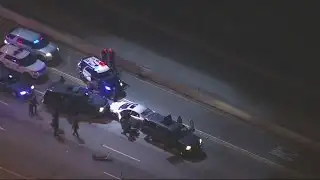 Watch Dramatic End To Chase And Standoff With Attempted Murder Suspect On 405