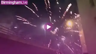 Watch firework yobs attack police in Birmingham city centre