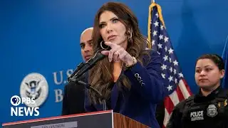 WATCH LIVE: Noem holds news conference on U.S.-Mexico border wall progress