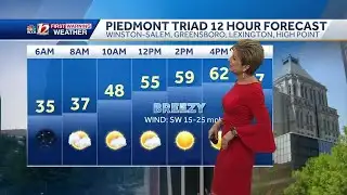 WATCH: Mild and breezy Thursday