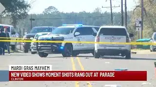WATCH: New video shows moments shots rang out at Clinton Mardi Gras parade