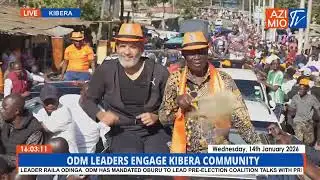 WATCH: ODM Leaders Led by PL Oburu Odinga STORM Kibera for Public Consultative Forum