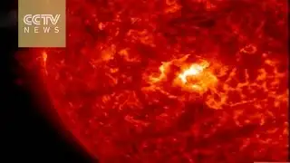 Watch: Sun emits massive solar flare