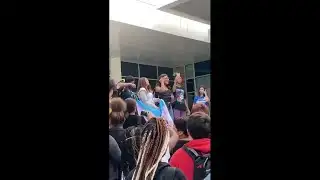 WATCH: Temple HS transgender student protesting, speaks to students