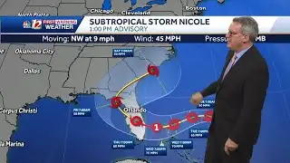 WATCH: Tracking Nicole for late week impact