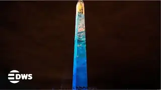 WATCH: Washington Monument Dazzles with New Year 2026 Light Show | Full Coverage | AQ15