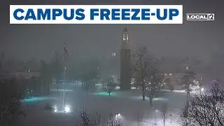 Watch winter sweep in on Oxford Ohio campus