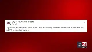 Water disrupted in New Haven, City Utilities working to resolve issue