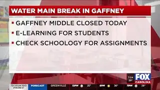 Water main break causes Upstate school to switch to eLearning on Tuesday