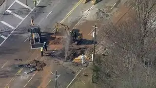 Water main break floods, closes busy DeKalb County road
