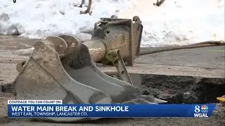 Water main break, sinkhole close Lancaster County road