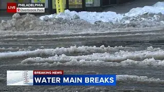 Water main breaks continue across Philadelphia amid bitter cold temps