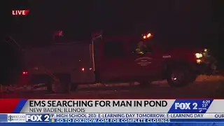 Water rescue underway after man falls in pond: Officials