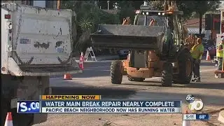 Water service restored following main break