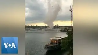 Waterspout Swirls Through the Netherlands
