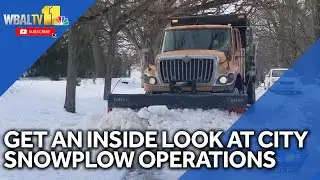 WBAL-TV 11 News gets inside look at snowplow operations