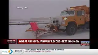 WDBJ7 Archive: Latest Winter Wallop Right on Time