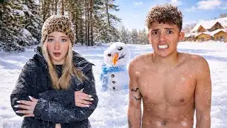 We Built a SnowMan! FT: Gavin Magnus (GONE WRONG)