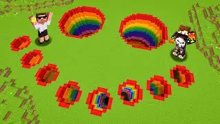 WE FOUND CREEPY GIANT FACE IN MINECRAFT !!!