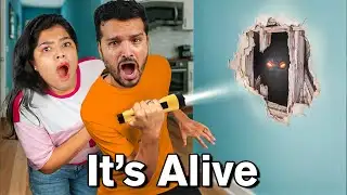 We Found Something Creepy Inside My Wall! 👀😱
