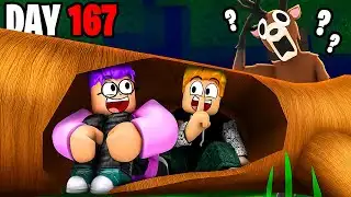 We Survived In A LOG for 99 Nights in the Forest...!?